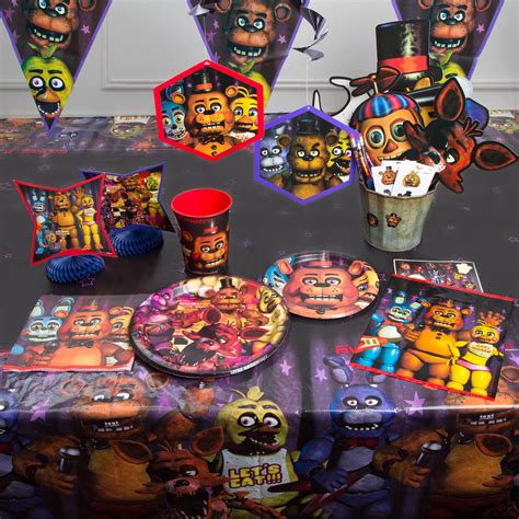 The cake topper is make of environmental friendly cardstock and food-grade paper sticks. . Fnaf birthday decorations